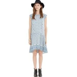 Madewell Skyscape Dress Diamond Floral Print